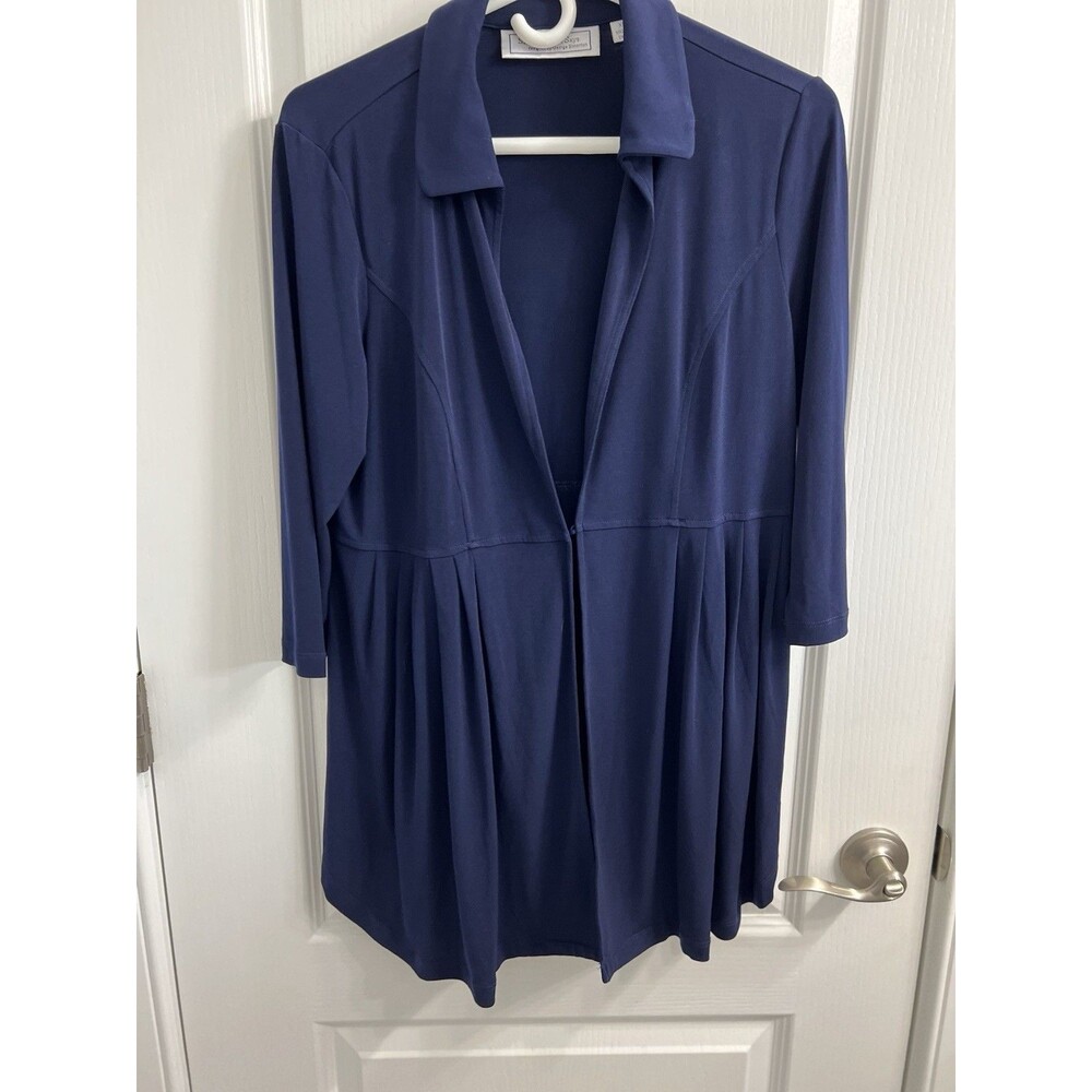 Navy Blue Women's Jacket or Cardigan  Brand "Simonton Says" Size XS